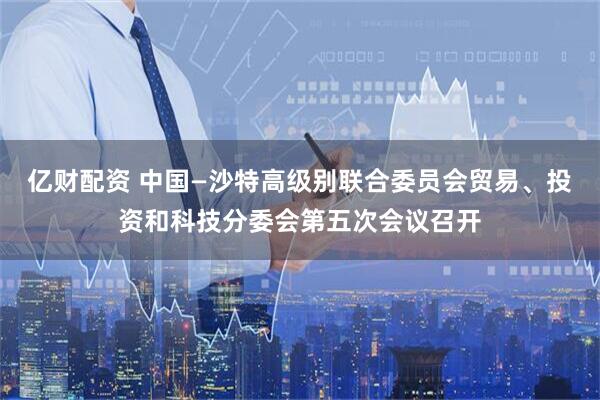 亿财配资 中国—沙特高级别联合委员会贸易、投资和科技分委会第五次会议召开