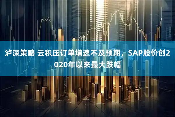 泸深策略 云积压订单增速不及预期，SAP股价创2020年以来最大跌幅