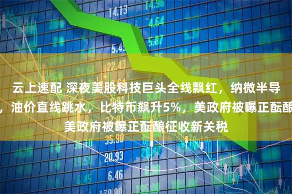 云上速配 深夜美股科技巨头全线飘红，纳微半导体狂飙17%，油价直线跳水，比特币飙升5%，美政府被曝正酝酿征收新关税